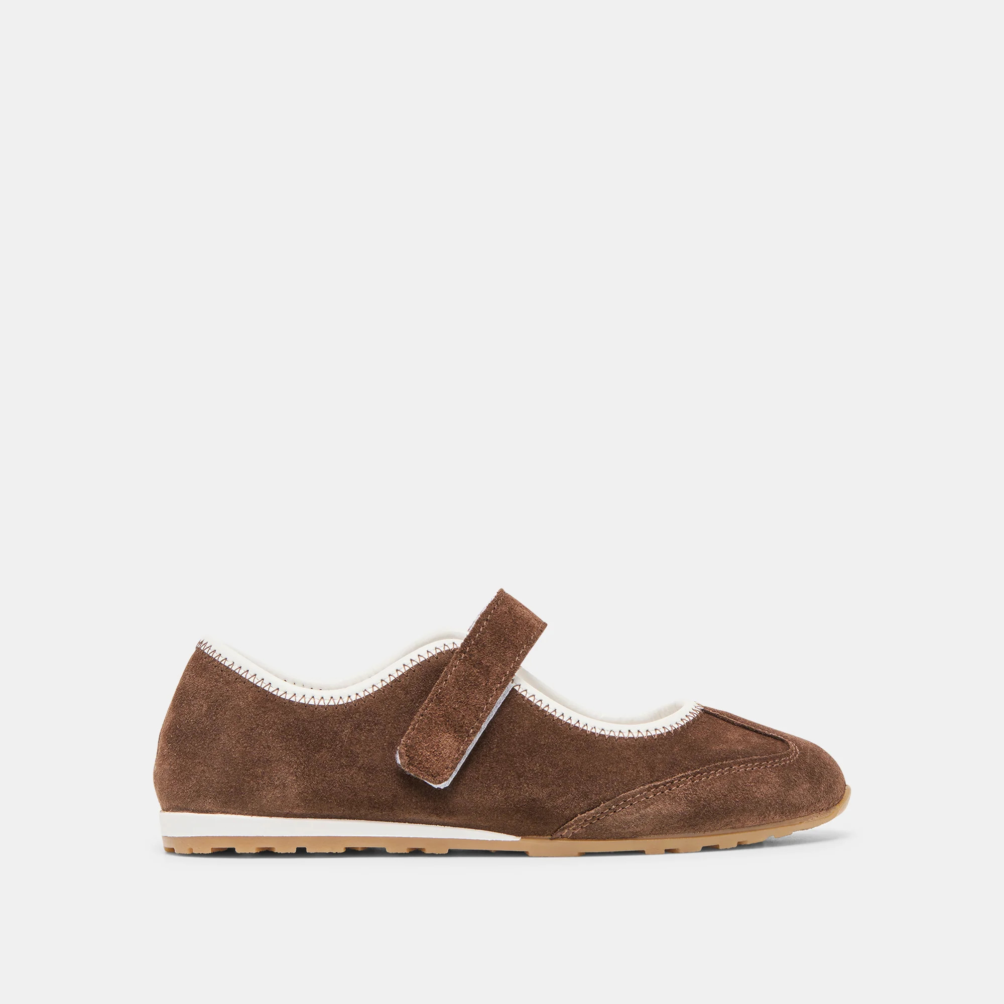 Sofya Sneakers Dk Brown Suede | DolceVita.com