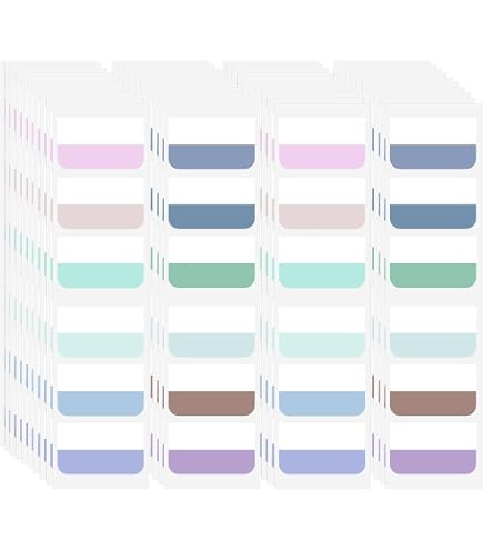 240 Pcs Sticky Index Tabs, Colored Book Sticky Tabs for Notebooks, Repositionable Page Tabs for N... | Amazon (US)