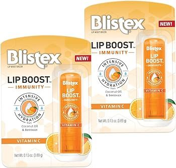 Blistex Lip Boost Immunity, Lip Balm, Intensive Hydration, Vitamin C, Coconut Oil & Beeswax, Mois... | Amazon (US)