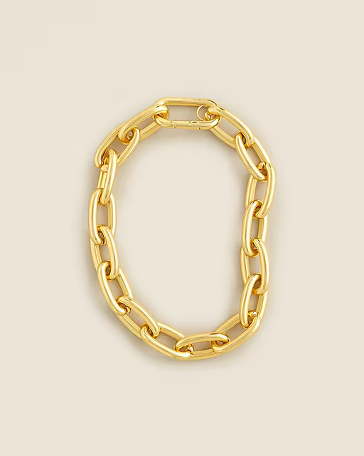 Metallic chainlink necklace | J. Crew US