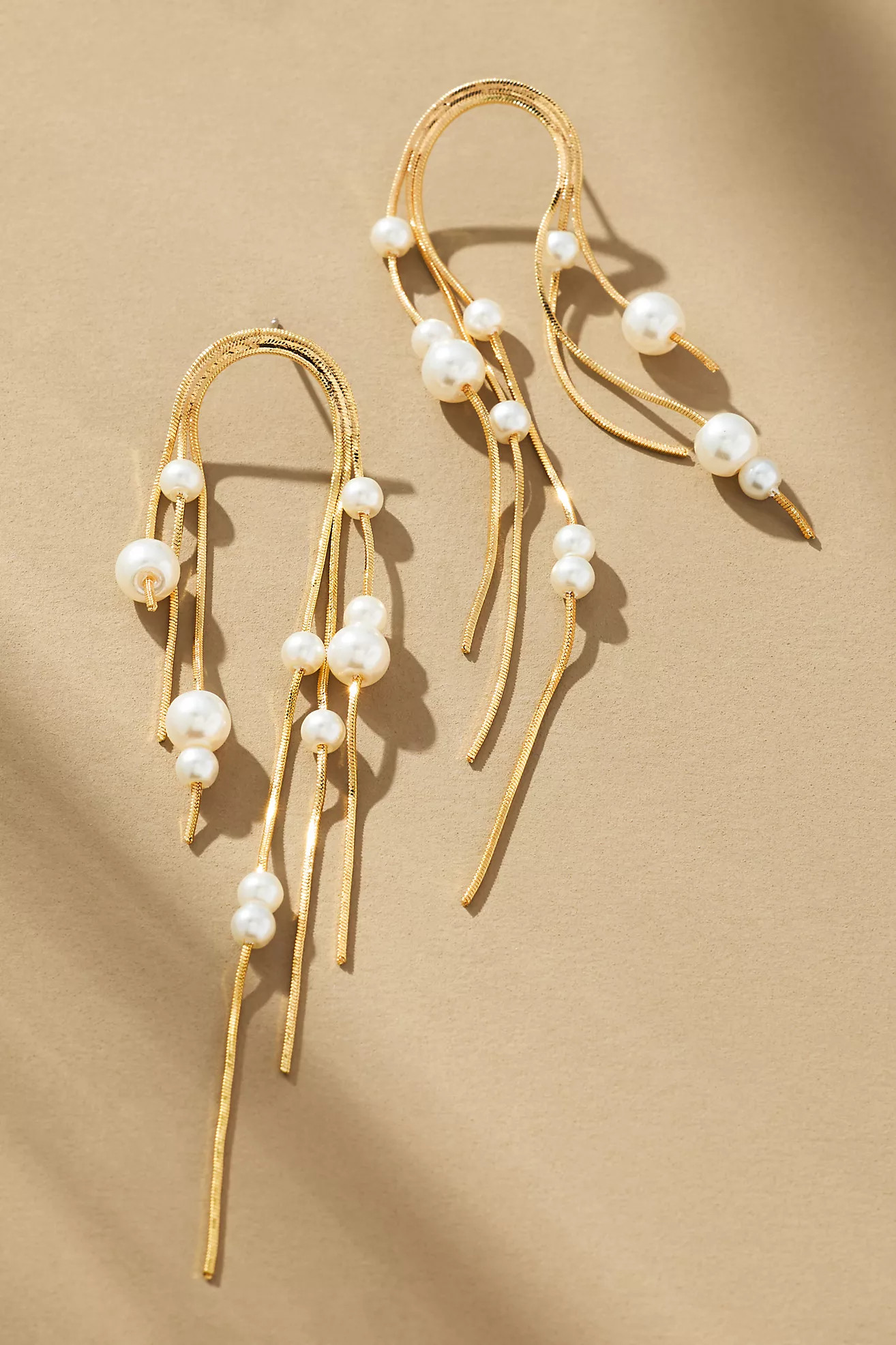 Pearl Rounded Drop Earrings | Anthropologie (US)