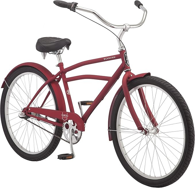Schwinn Mikko and Huron Adult Beach Cruiser Bike, 17-Inch Steel Frame, Wide 26x2.1-Inch Wheels fo... | Amazon (US)