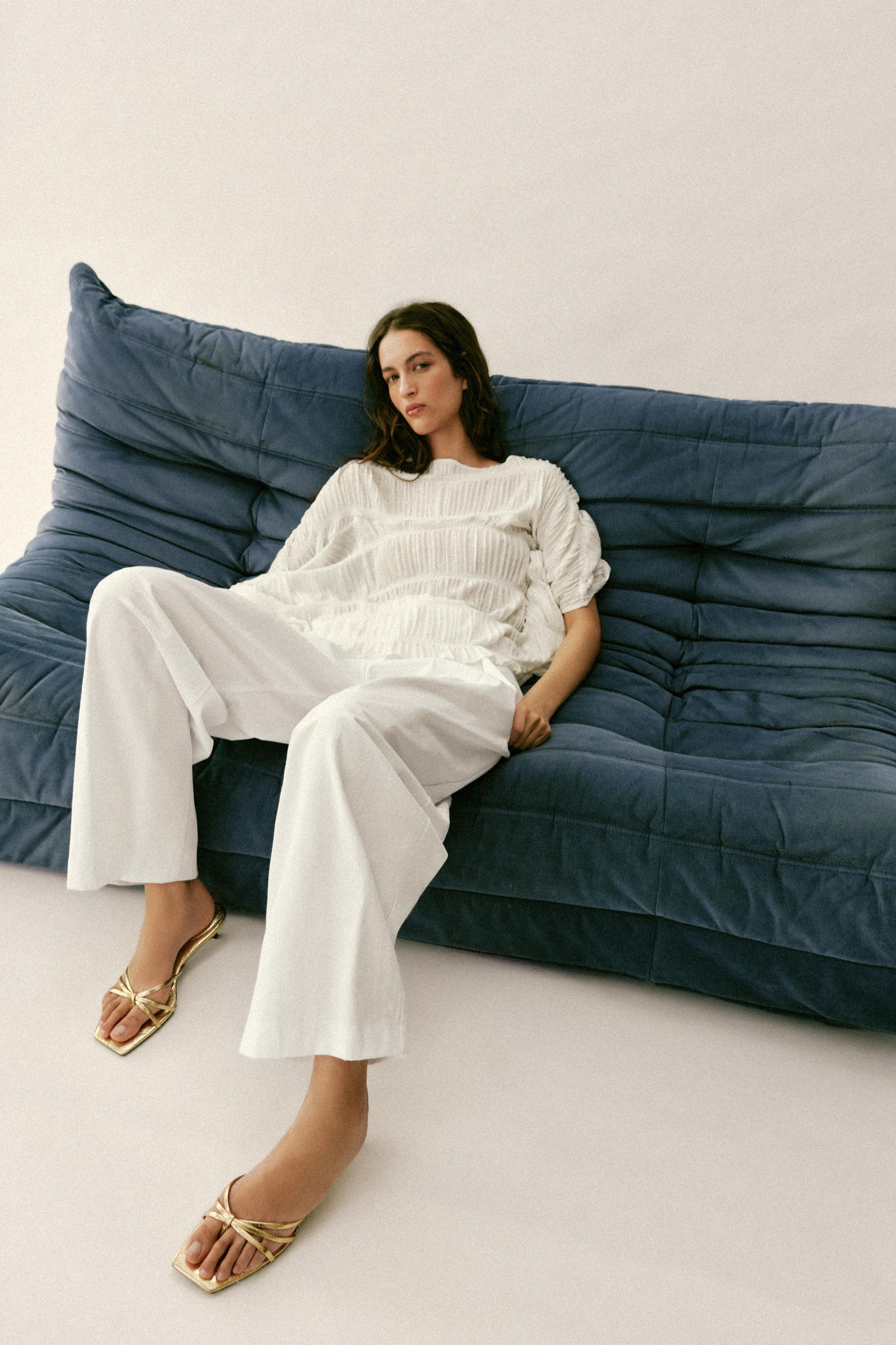 METALLIC EFFECT SANDALS | Zara US