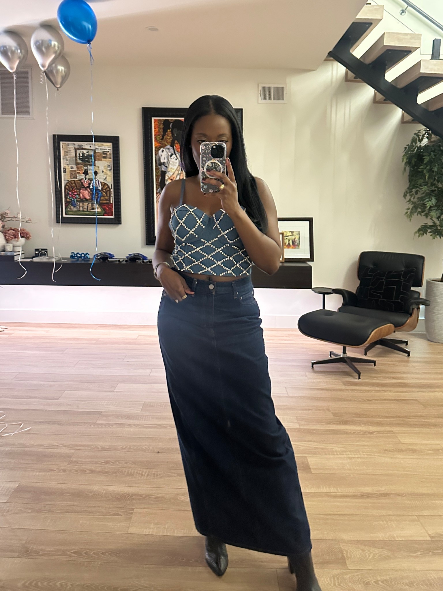 Denim and Diamonds! I am obsessed with this bustier denim top from Amazon. 

#LTKSaleAlert #LTKFindsUnder50