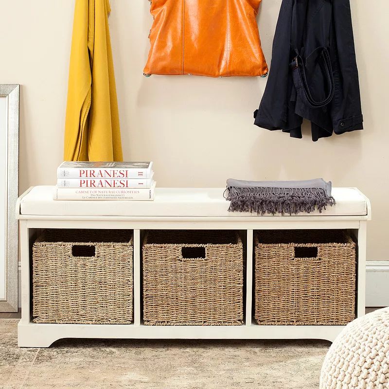 Safavieh Lonan Storage Bench, White | Kohl's