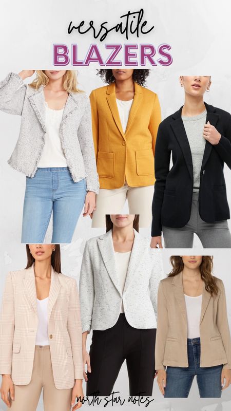 Blazers for more casual and formal occasions, including the blazer that I own and everyone asks me about (top left, also comes in plus)

#LTKworkwear #LTKcurves