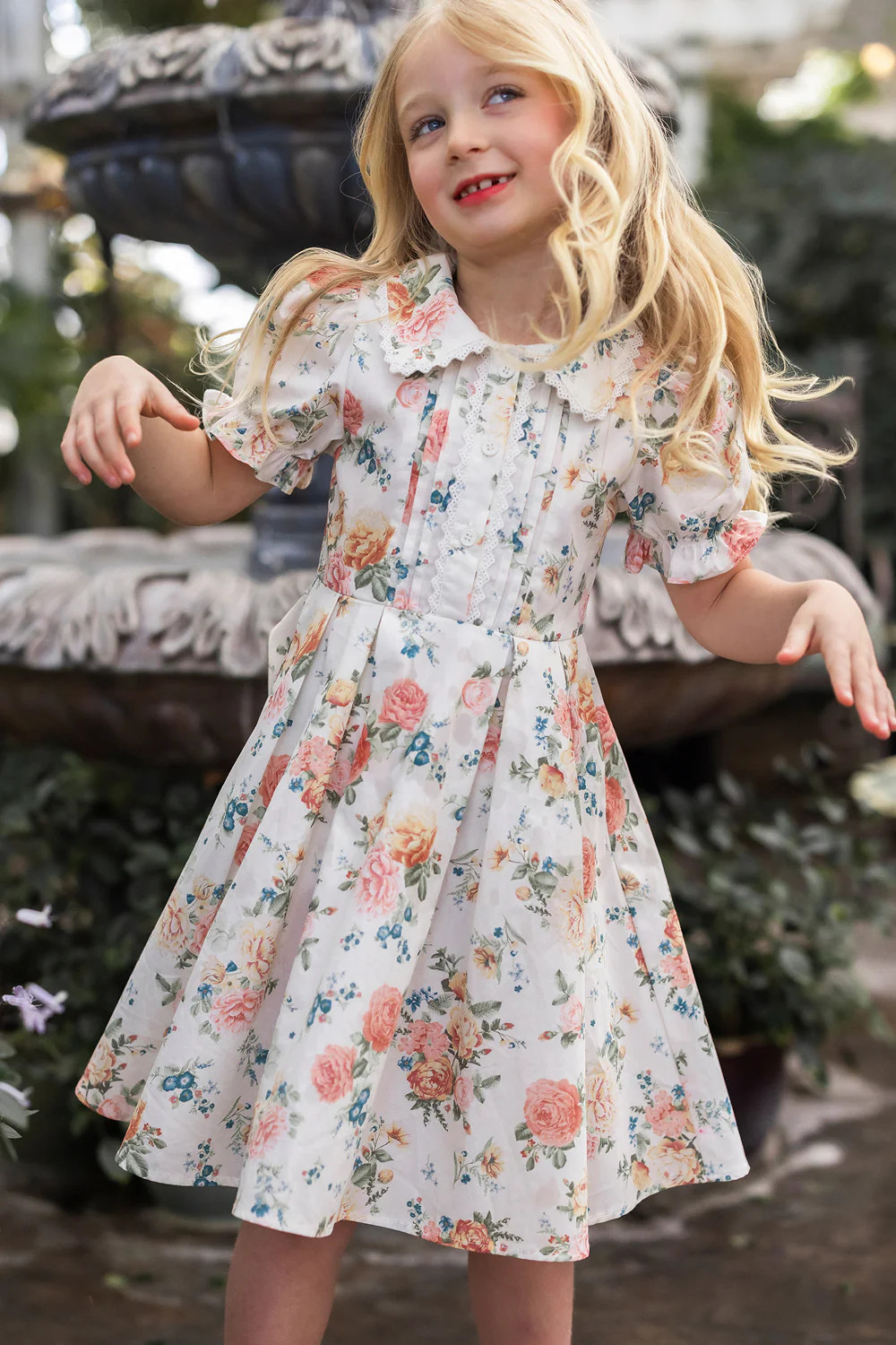 Mini Sophia Dress in Countryside Peony Blossom | Ivy City Co