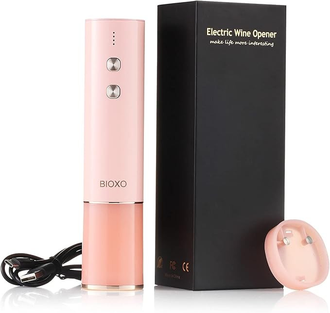 BIOXO Automatic Corkscrew Wine Opener with Foil Cutter & USB Charging Cable - New Rechargeable El... | Amazon (US)