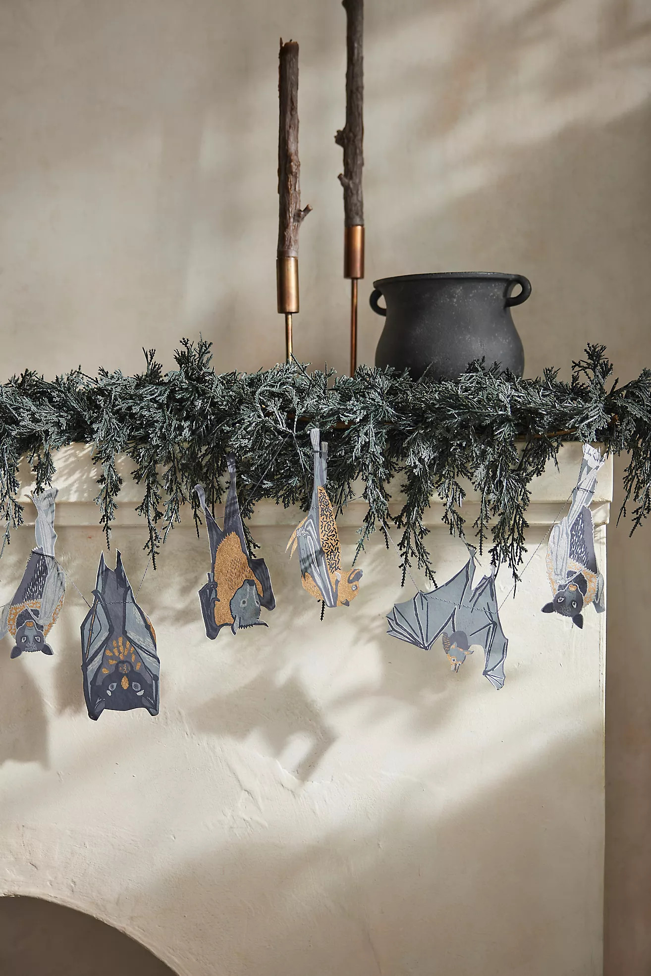 Hanging Bats Paper Garland | Terrain
