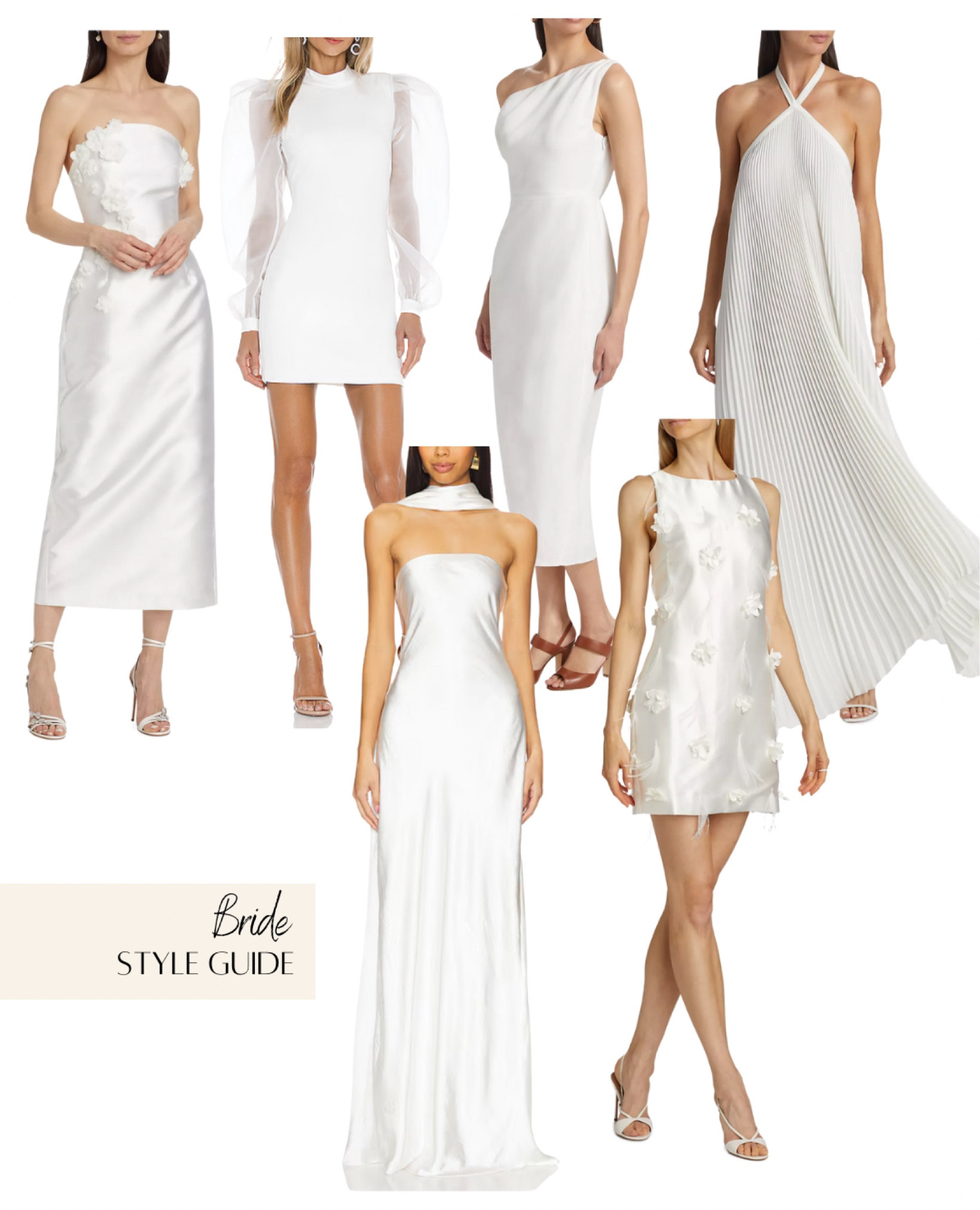 For the future brides who are planning for the big day, here are some of my picks for the best dressed bride looks! Whether you are shopping for a shower, bachelorette, or rehearsal dress, these looks will sure create memorable moments! #bride #whitedresses #wedding #bachelorette 

#LTKSaleAlert #LTKParties #LTKWedding