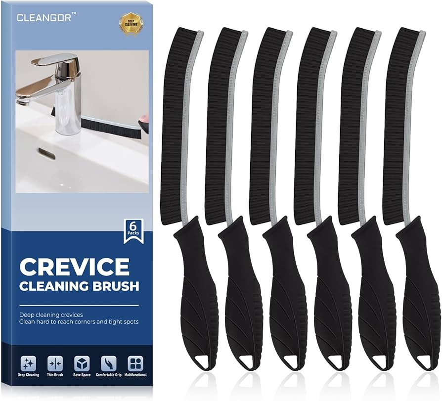 CLEANGOR Crevice Cleaning Brushes, Cleaner Scrub Brush Tool for Hard to Reach Tight Space, Home E... | Amazon (US)