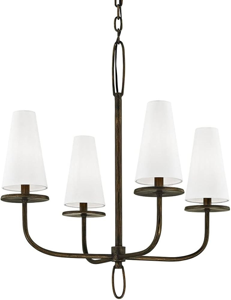 Troy Lighting F6295-TBZ Marcel - 26 Inch 4 Light Chandelier, Finish Color: Bronze | Amazon (US)