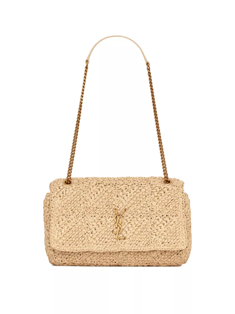 Jamie Medium Shoulder Bag in Raffia | Saks Fifth Avenue
