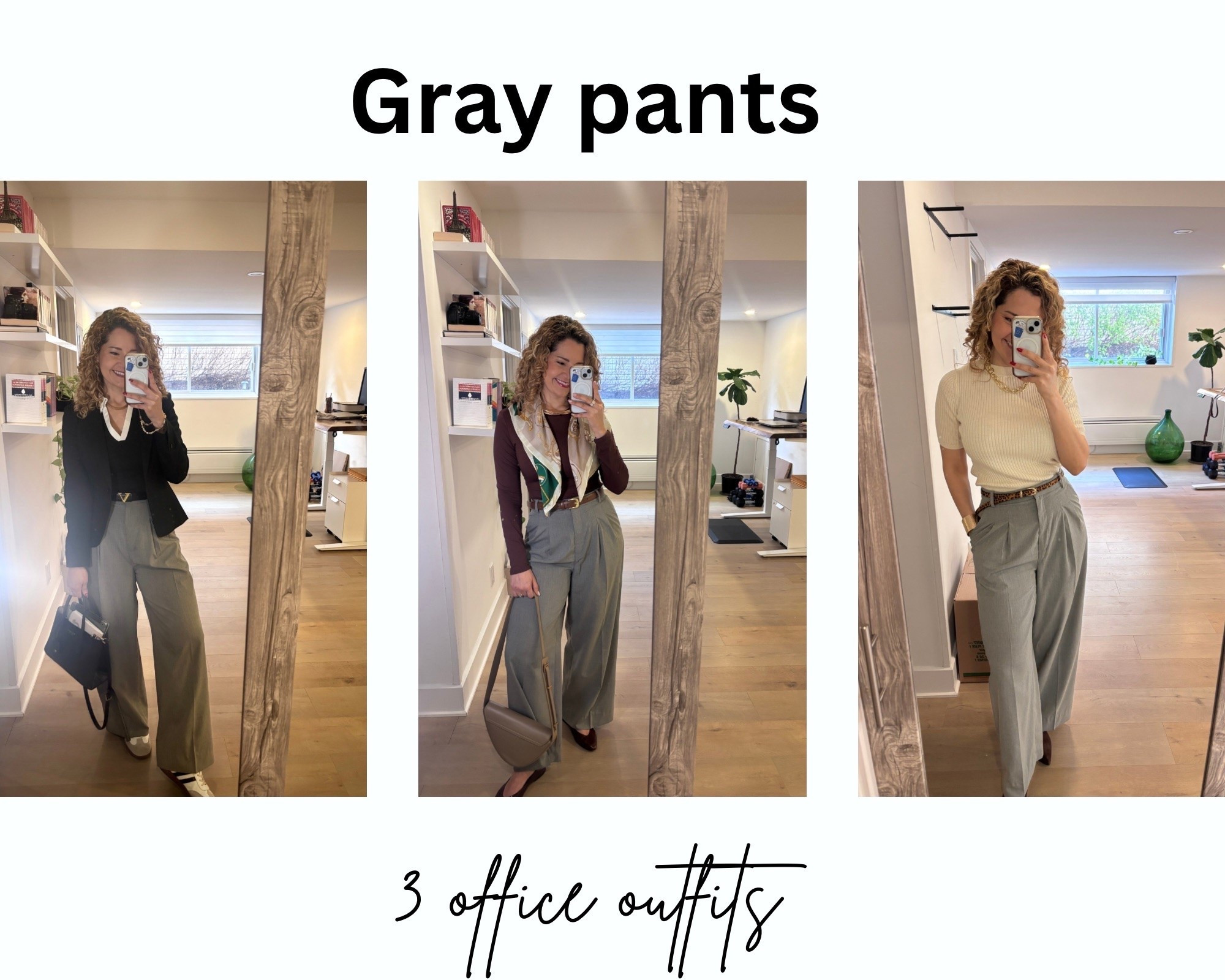 3 Office Outfit Ideas with Gray Pants

Gray pants are one of the most versatile wardrobe staples. Discover 3 elegant office outfit ideas that look polished, professional, and modern while remaining comfortable for a full workday.

#LTKcanada #LTKworkwear #LTKover50style