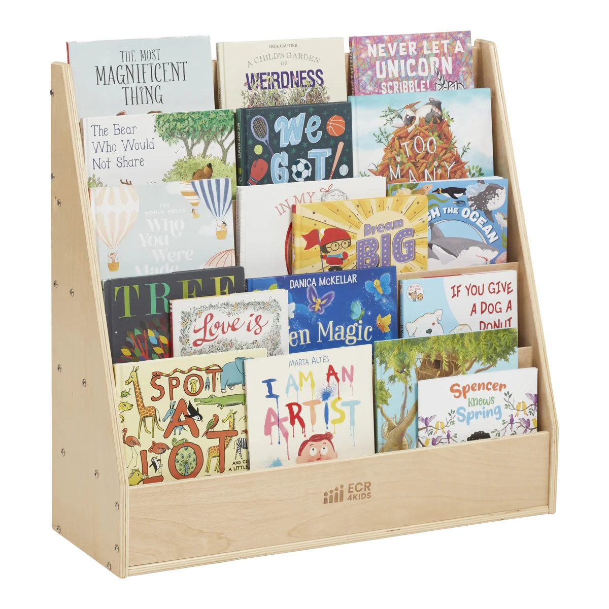 ECR4Kids Streamline Single-Sided Book Display with Storage, Classroom Bookshelf | Wayfair North America