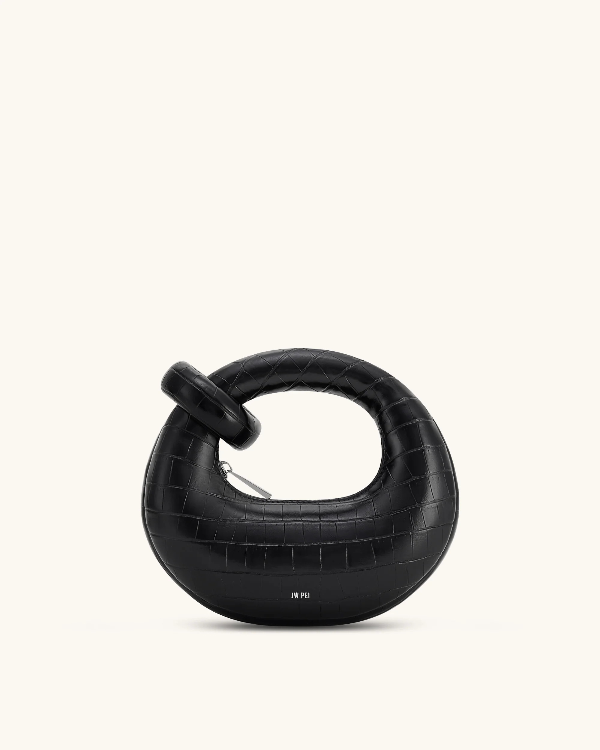 Abacus Mini Top Handle Bag - Black Croc | JW PEI US