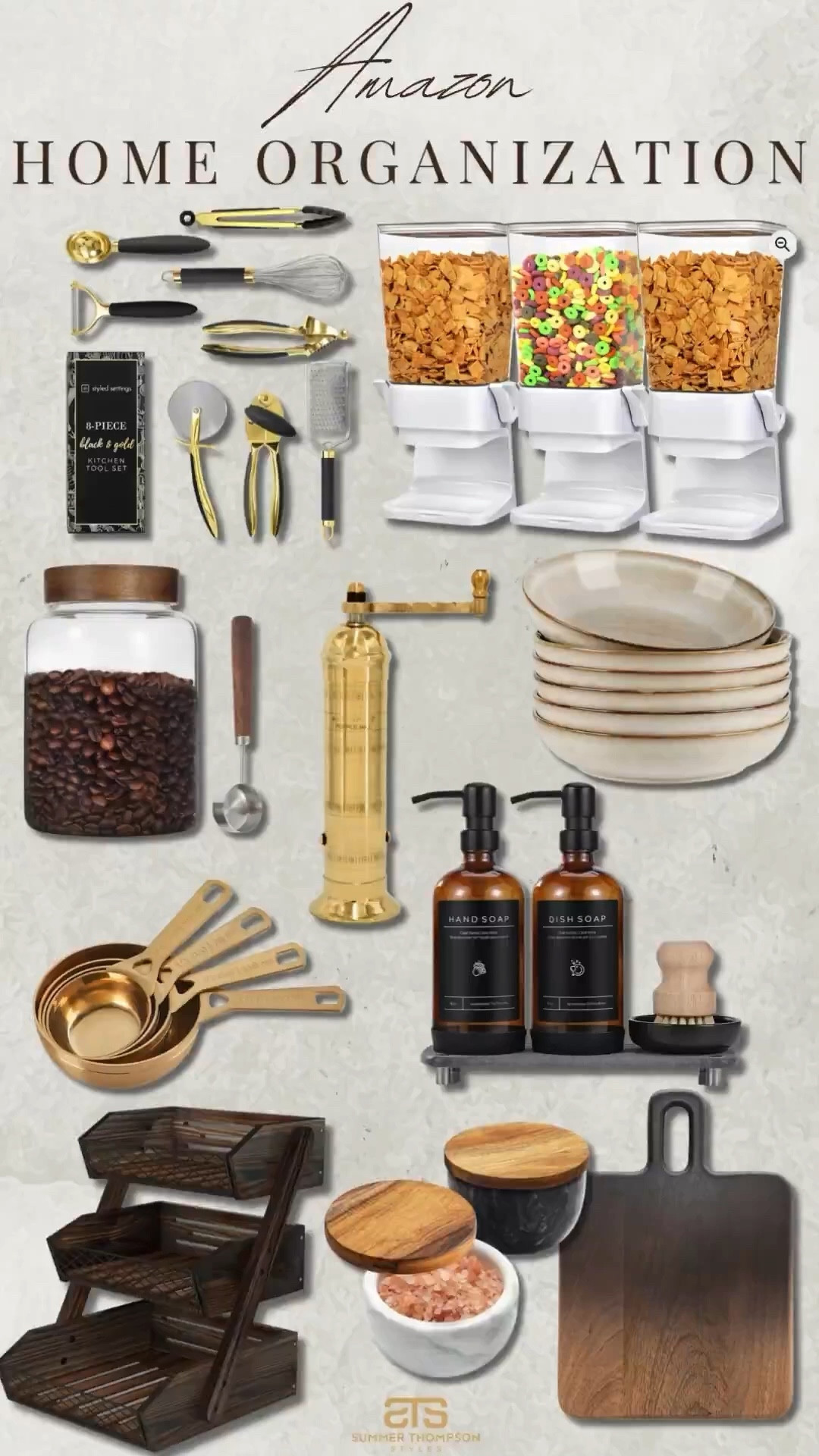 Amazon home organization finds! 

Cereal dispenser. Kitchen tools. Bowls. Measuring cups. Grinder. Kitchen. Amazon home finds. Affordable home  

#LTKFindsUnder100 #LTKSeasonal #LTKHome