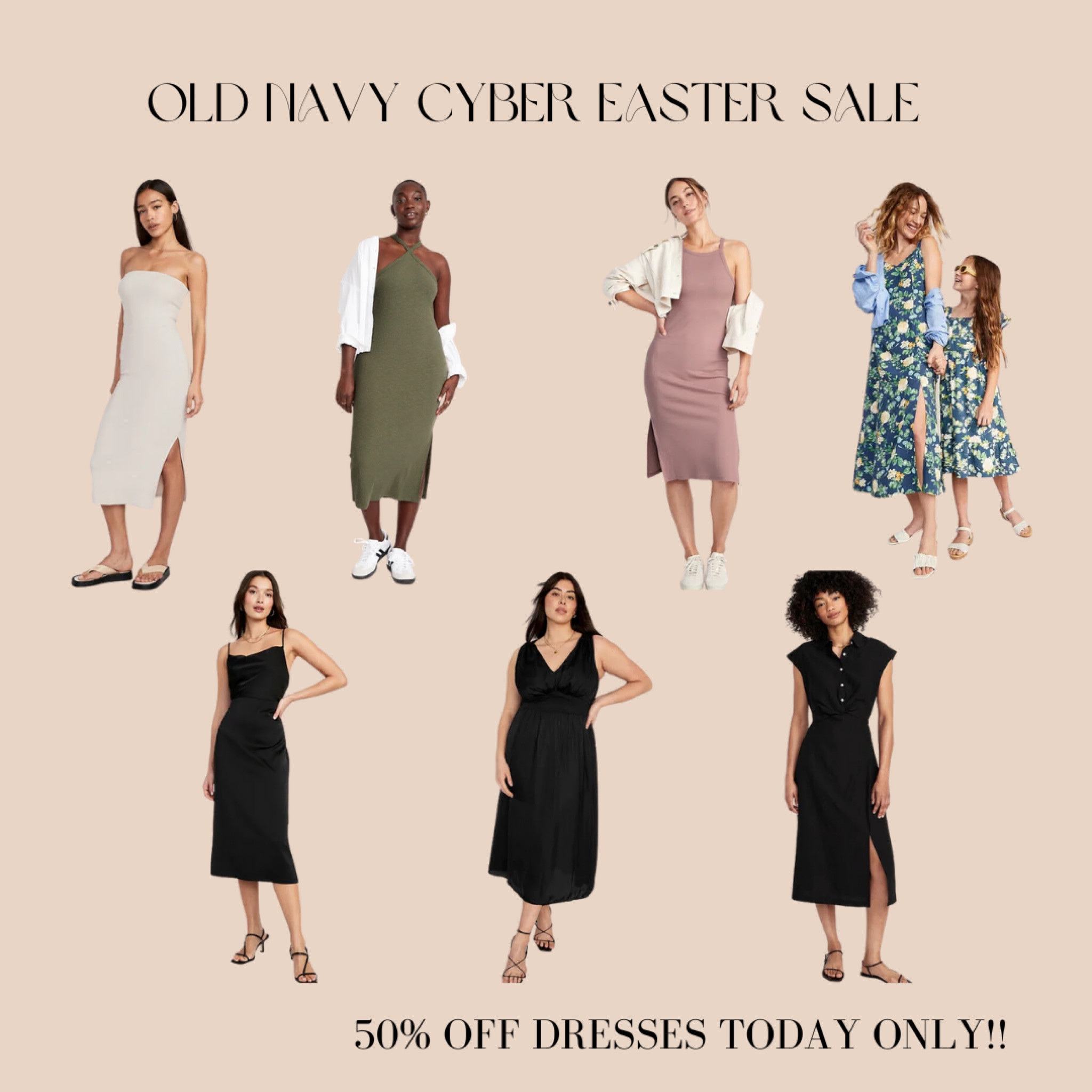 OLD NAVY CYBER EASTER SALE! Dresses are 50% off today only 3/26!

#ltksale #oldnavysale #springdressinspo

#LTKunder50 #LTKSeasonal #LTKsalealert