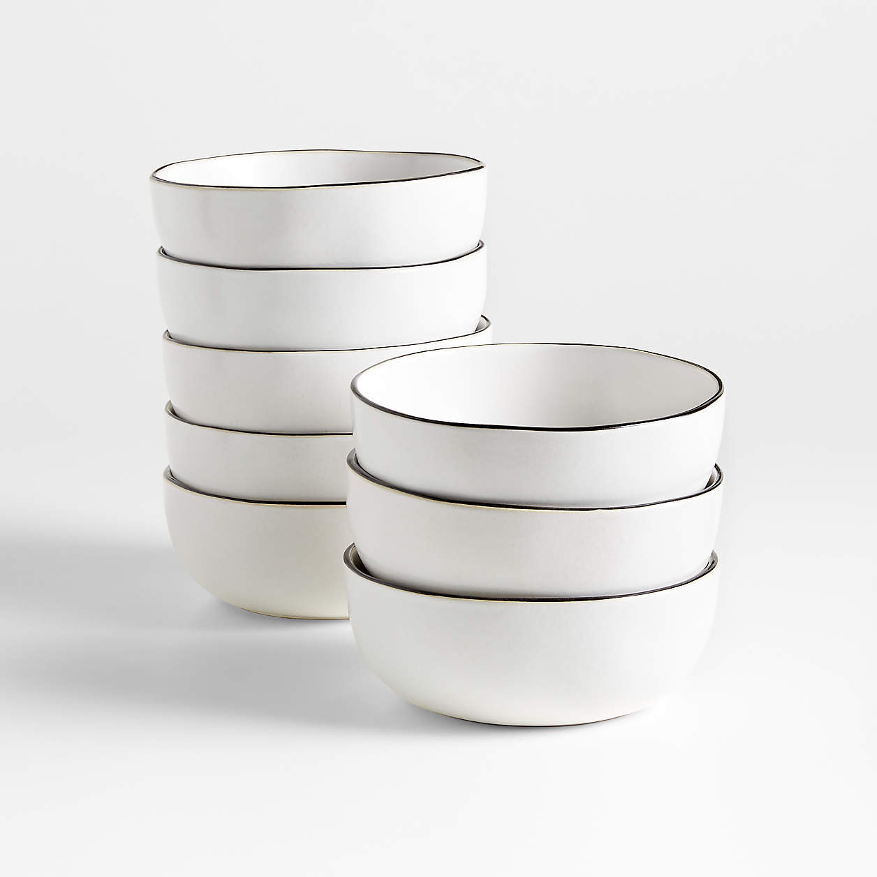 Range Cereal Bowls, Set of 8 + Reviews | Crate & Barrel | Crate & Barrel