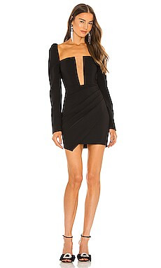 Michael Costello x REVOLVE Racquel Mini Dress in Black from Revolve.com | Revolve Clothing (Global)