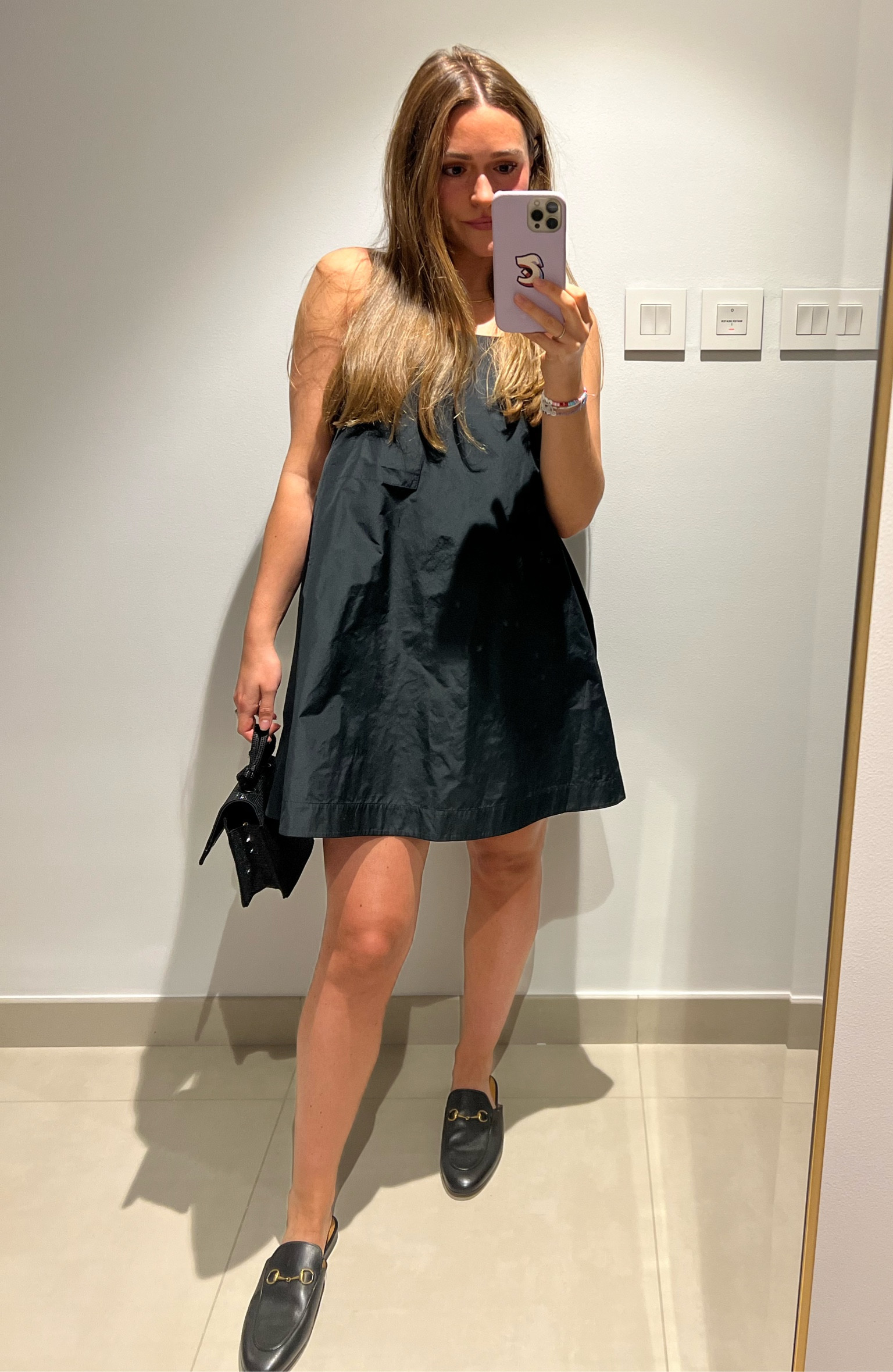 cos contrast panel mini dress celebstyleguide on LTK