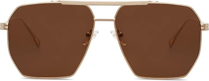 SOJOS Retro Oversized Square Polarized Sunglasses for Women and Men Vintage Shades Classic Large ... | Amazon (US)