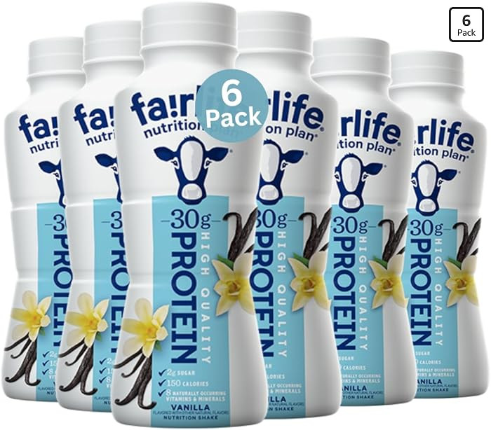 FairIife Nutrition Plan - Vanilla High Protein Shake - 30g protein (6 Pack) | Amazon (US)