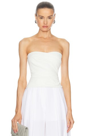 Strapless Pleat Top | FWRD 