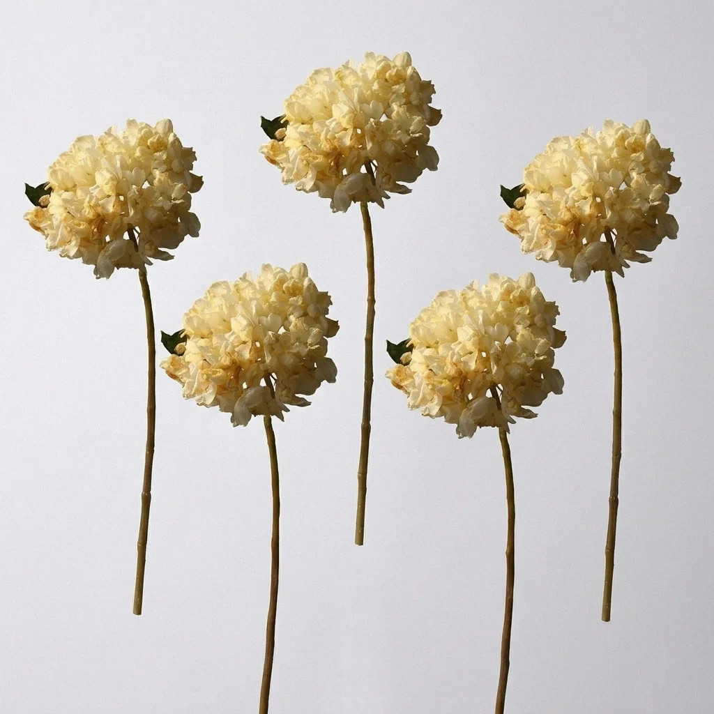 5Pcs Vintage Artificial Silk Hydrangeas Fake Floral Arrangements | Wayfair North America