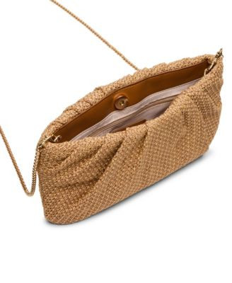 Steve Madden Palomaa Pleated Small Raffia Clutch - Macy's | Macy's