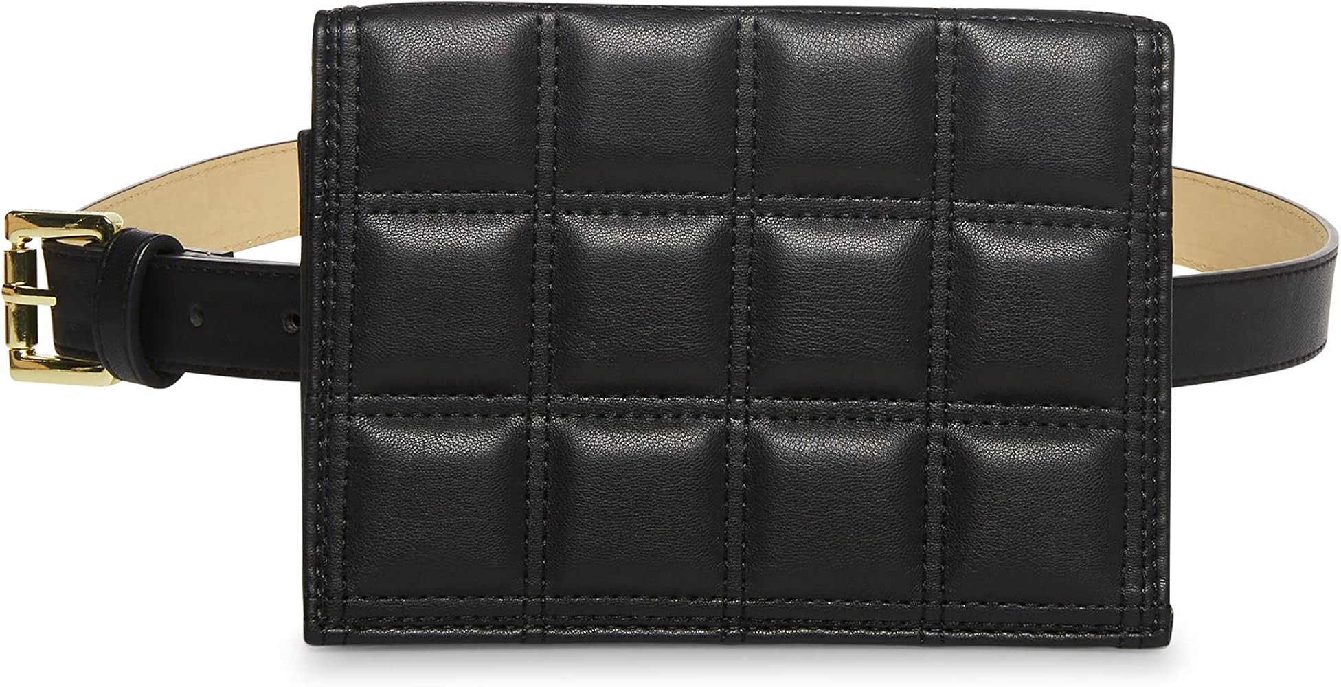 Steve Madden womens Steve Madden Quilted Bag, Black, Belt, Black, Large US | Amazon (US)