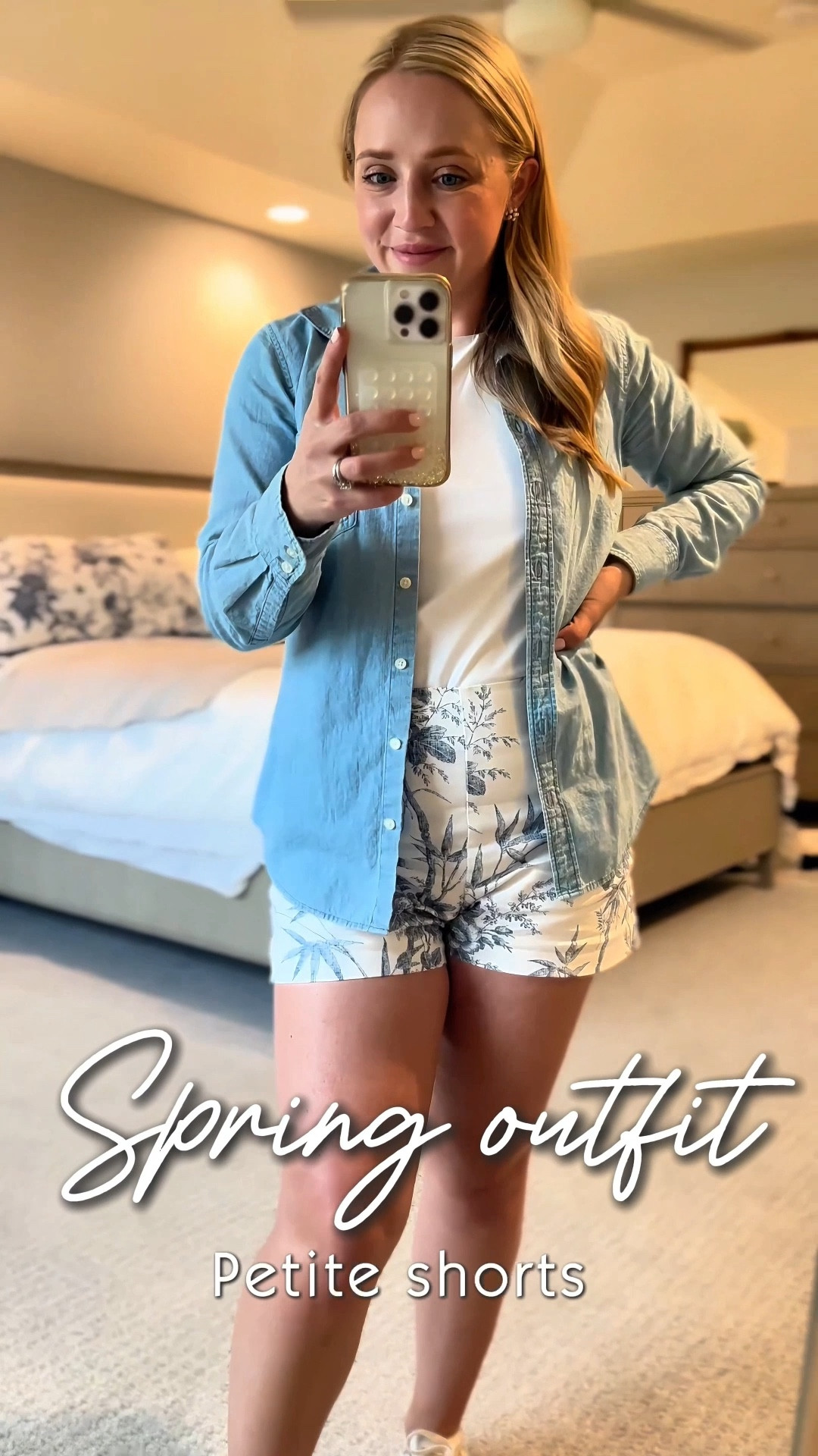 Wearing 4 petite in these palm printed shorts. Shorts fit tts. Shorts are 40% off! 

Petite outfit, shorts, linen shorts, summer outfit, summer fashion, petite shorts, loft 

#LTKSaleAlert #LTKWatchNow #LTKPetite