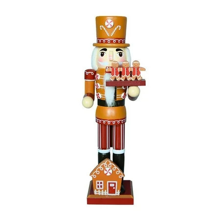 WHAMVOX Gingerbread Man Table Decor 1Pcs Nutcracker Ornament 13.76x4.52x3.34in For Home Decor | Walmart (US)