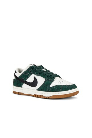 Nike Dunk Low Sneaker in Pro Green, Black, Sail, & Gum Medium Brown from Revolve.com | Revolve Clothing (Global)