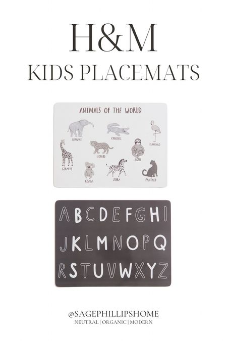 Adding a touch of fun to our mealtime with these adorable printed children's placemats from H&M! 🍽️

#LTKsummer #LTKkids #LTKhome