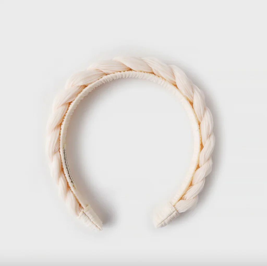 Loeffler Randall Lilac Pearl Braided Headband | CoatTails LLC