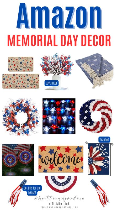Memorial Day decor. Fourth of July decor. Summer 

#LTKParties #LTKHome