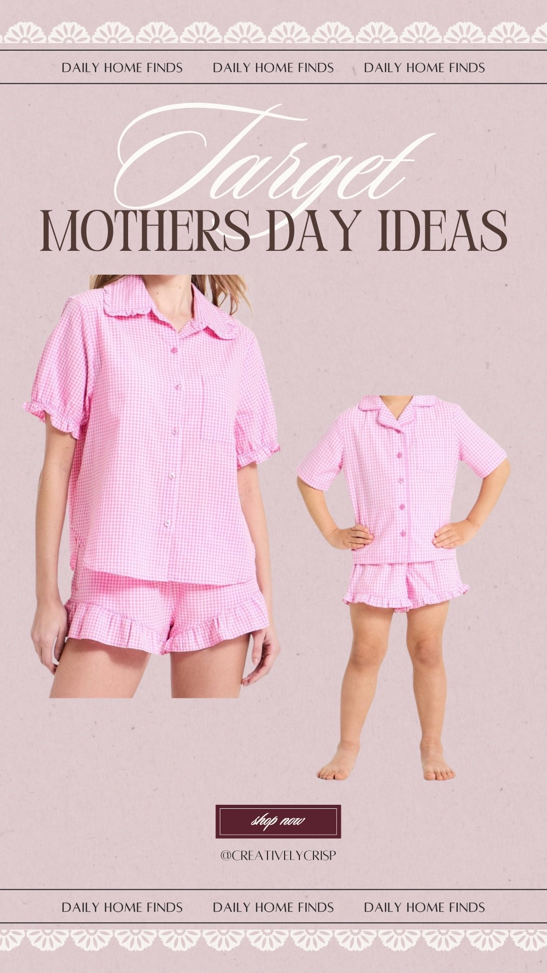 Matching PJ sets from target! Mommy and me pajamas would make a perfect Mother’s Day gift  

#LTKSeasonal #LTKmomlife #LTKKids