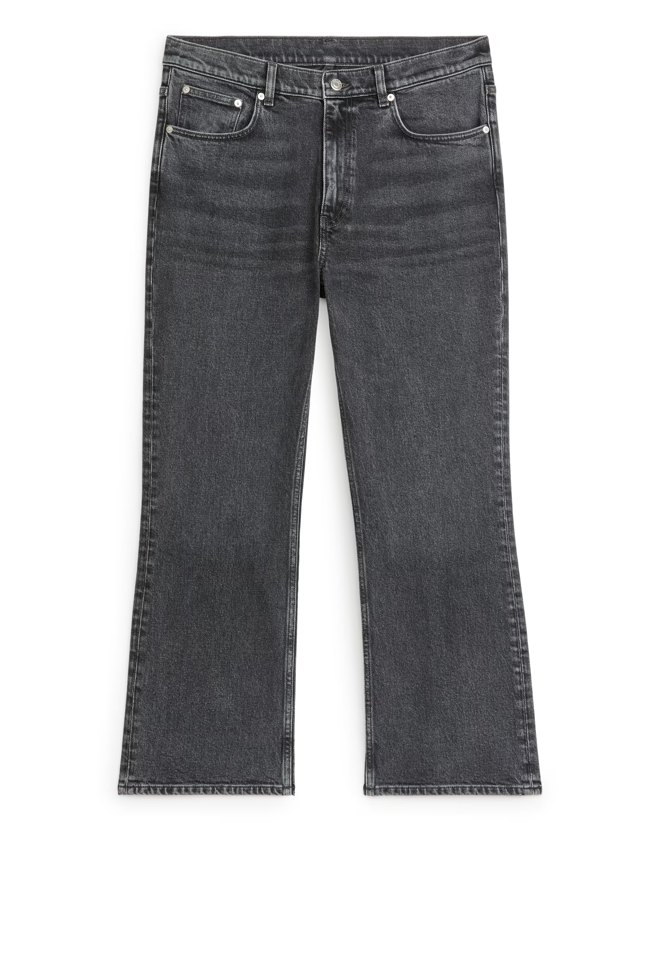 FERN CROPPED Flared Stretch Jeans | H&M (UK, MY, IN, SG, PH, TW, HK)