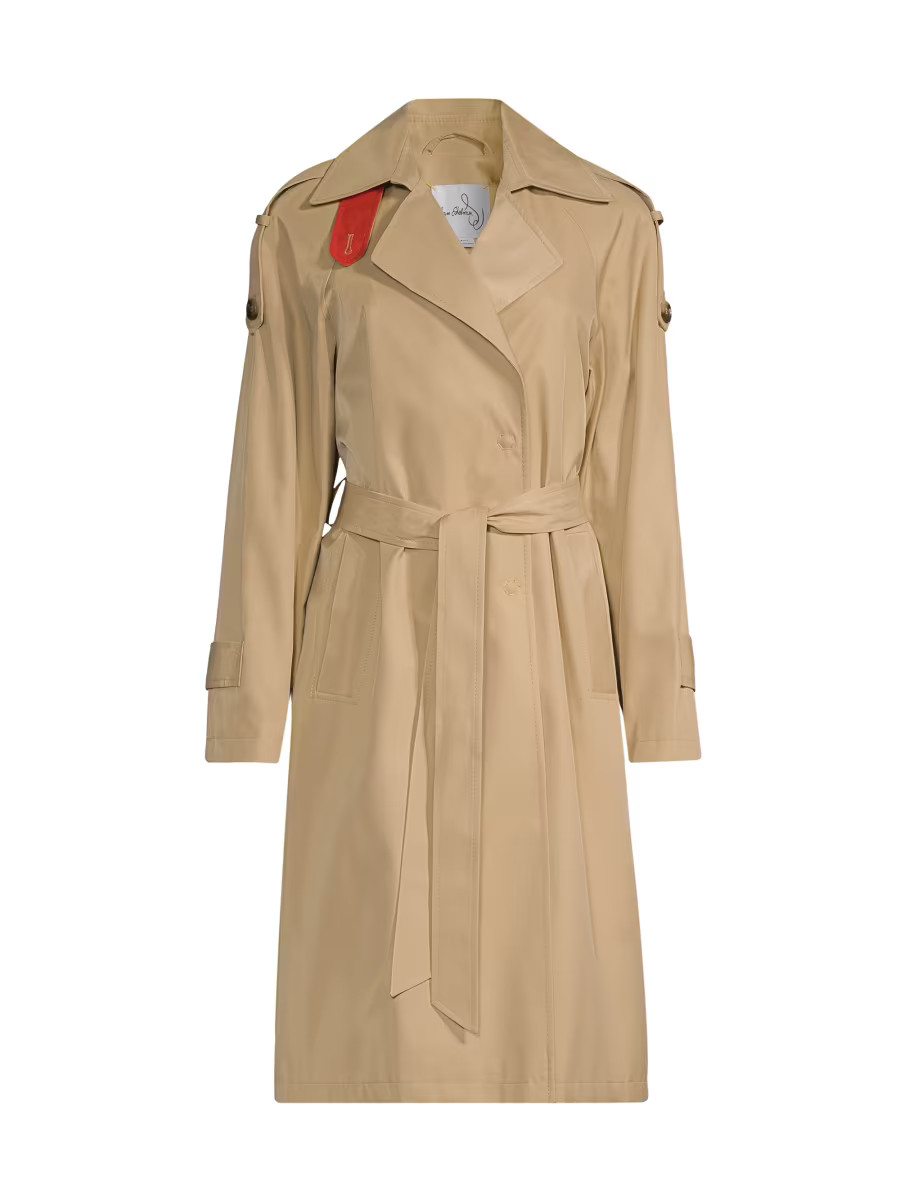 Cotton-Blend Belted Trench Coat | Saks Fifth Avenue