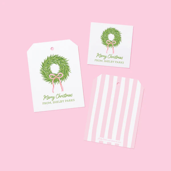 JCS x Shelby Parks Merry Christmas Personalized Gift Tag & Sticker | Joy Creative Shop