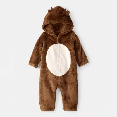 new!Carter's Unisex Hooded Long Sleeve Jumpsuit | JCPenney