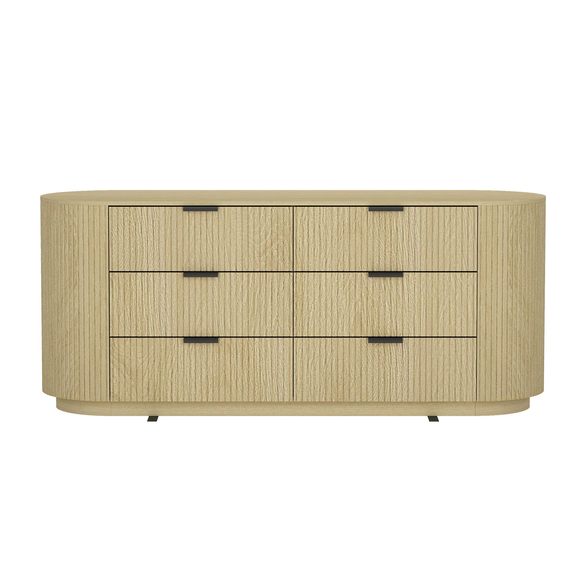 LUXEYARD Olivia 71in Dresser in Natural Oak (6-Drawer) | DS-J-365145-144 | Lowe's