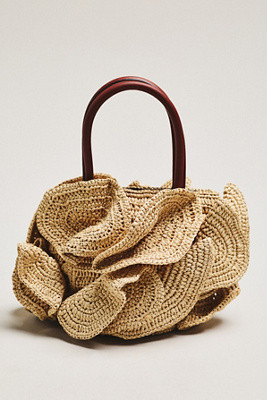 Farm Rio Raffia Floral Shoulder Bag | Anthropologie (US)