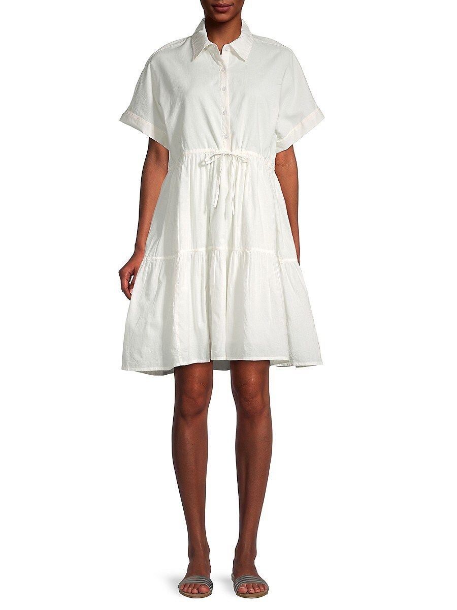 Area Stars Women's Playa Solid-Hued Shirt Dress - Ivory - Size XS | Saks Fifth Avenue OFF 5TH