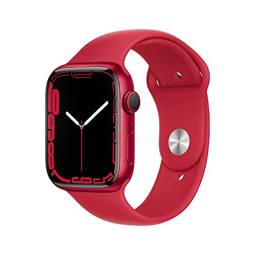Apple Watch Series 7 [GPS + Cellular 45mm] Smart watch w/ (PRODUCT)RED Aluminum Case with (PRODUCT)RED Sport Band. Fitness Tracker, Blood Oxygen & ECG Apps, Always-On Retina Display, Water Resistant | Amazon (US)