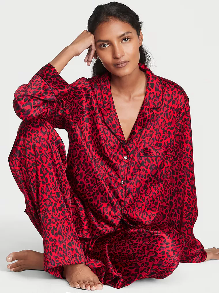 Victoria's Secret Satin Long PJ Pajama Set