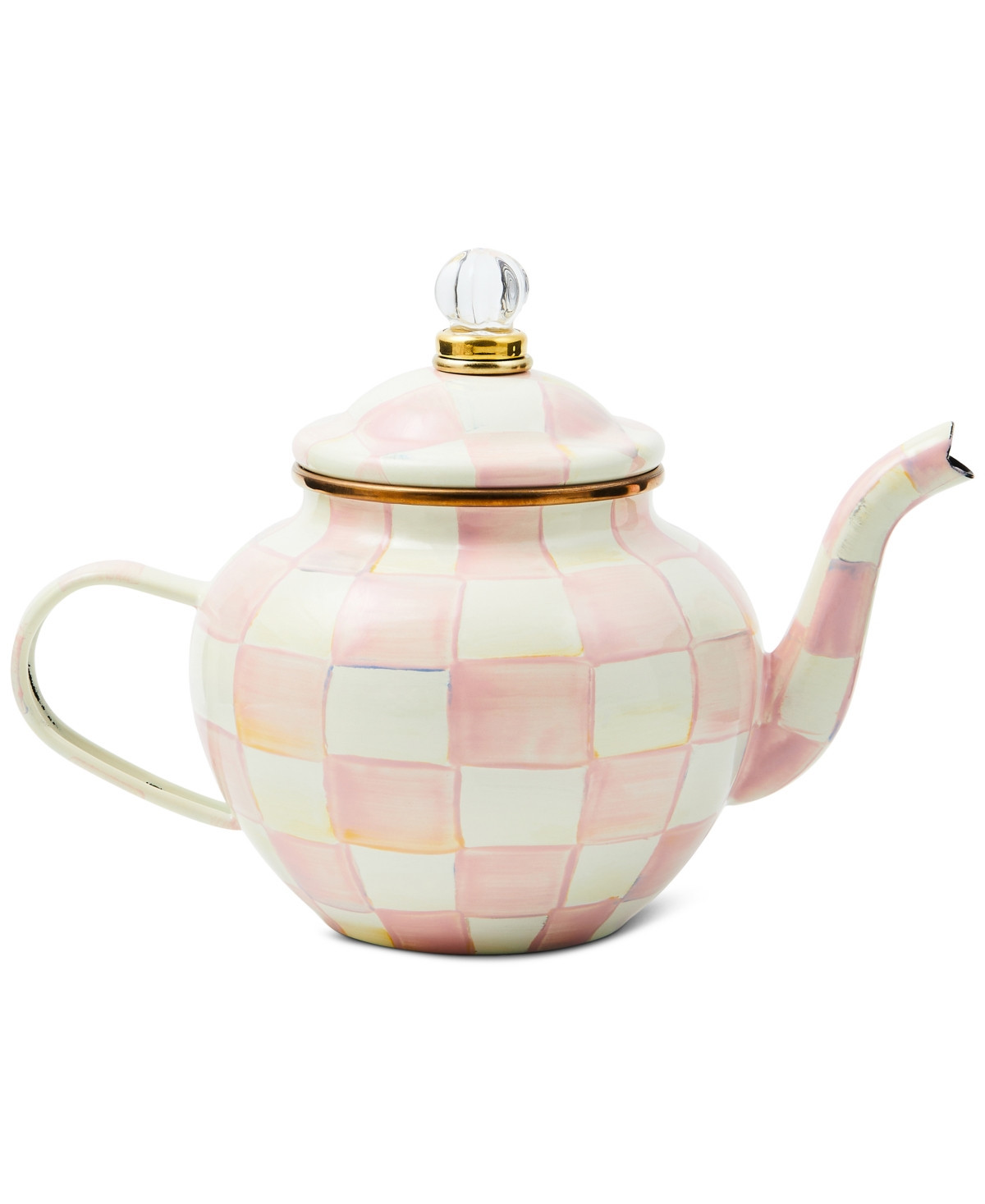 MacKenzie-Childs Rosy Check 4-Cup Teapot | Macy's