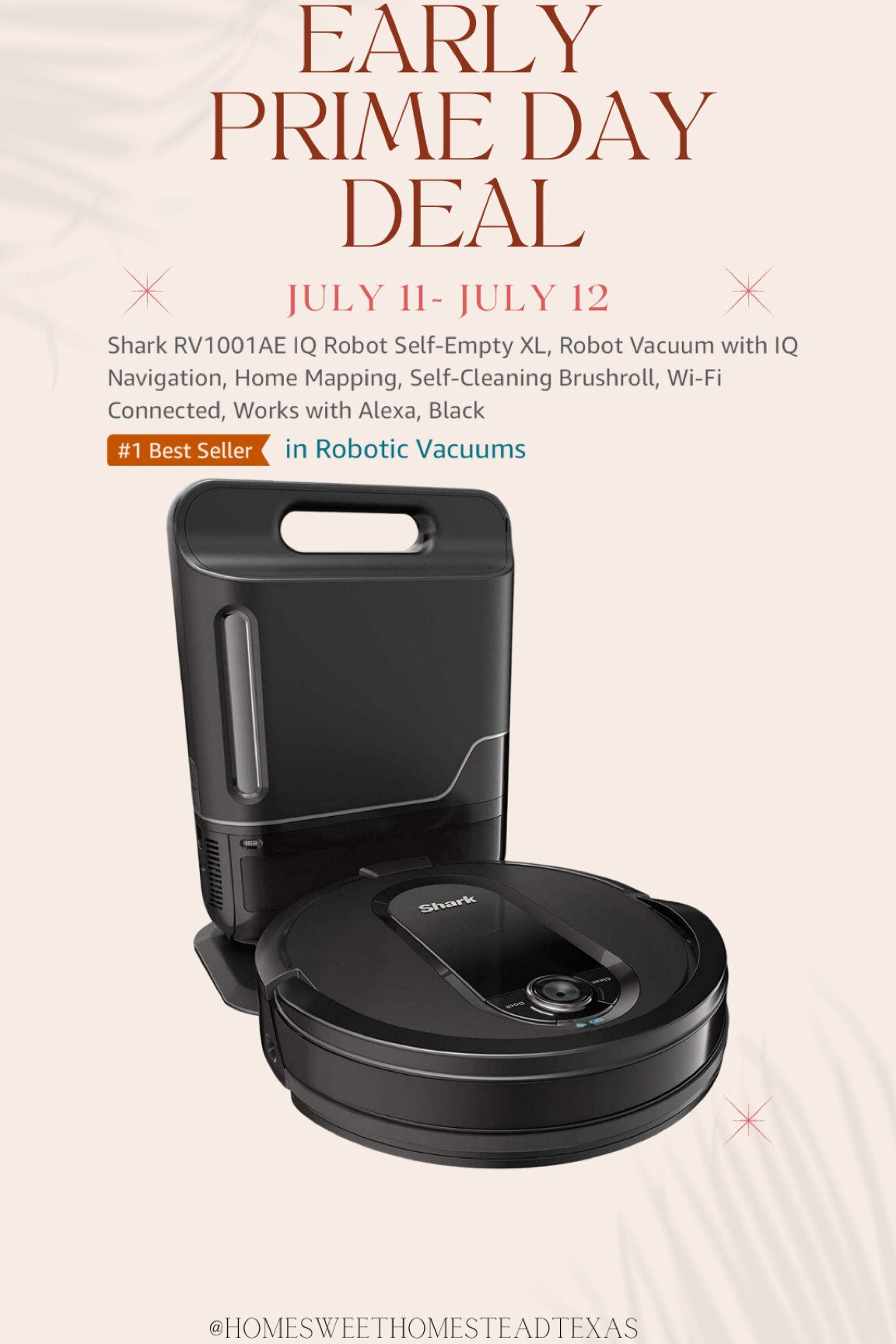 50% off! What a deal on this Shark robot vacuum. #amazonprimeday #amazondeal #amazonhome #robotvacuum 

#LTKhome #LTKxPrimeDay