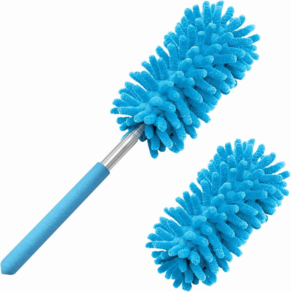 Microfiber Duster for Cleaning, Tukuos Hand Washable Dusters with 2pcs Replaceable Microfiber Hea... | Amazon (US)